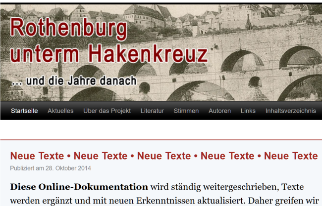 Brücke über Tauber bei Rothenburg in Schwarzweiß mit Text überlegt