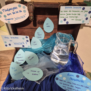 Taufkoffer mit Wasserkrug